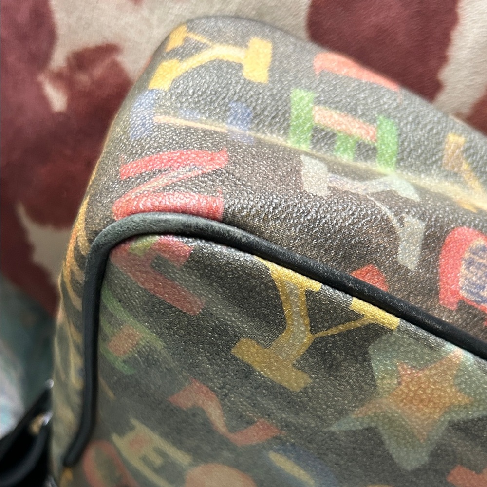 Dooney & Bourke Y2K Vintage Graffiti Doodle Crayon shoulder bag - Picture 5 of 10